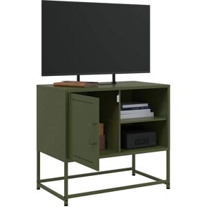 vidaXL 846522 Green Steel TV Cabinet - TV Storage Furniture vidaXL 846522 Green Steel TV Cabinet - TV Storage Furniture