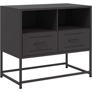 vidaXL 846548 Schwarzer Stahl TV-Schrank - TV Möbel Wohnzimmer vidaXL 846548 Schwarzer Stahl TV-Schrank - TV Möbel Wohnzimmer