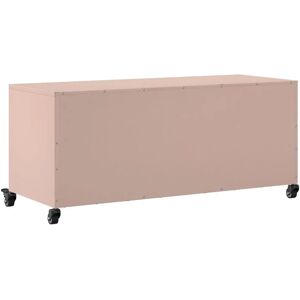 vidaXL Pink Steel TV Cabinet - TV Storage vidaXL Pink Steel TV Cabinet - TV Storage