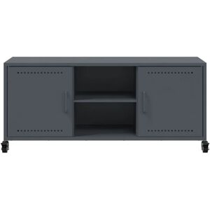 vidaXL 846664 Steel Anthracite TV Cabinet - TV Stand & Entertainment Centre vidaXL 846664 Steel Anthracite TV Cabinet - TV Stand & Entertainment Centre