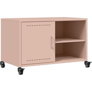 vidaXL Pink TV Cabinet - Steel Entertainment Centre vidaXL Pink TV Cabinet - Steel Entertainment Centre
