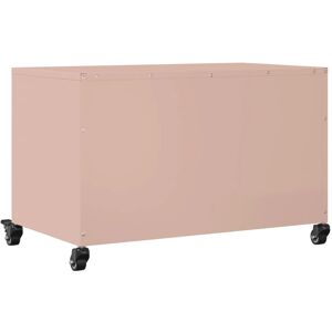 vidaXL Pink TV Cabinet - Steel Entertainment Centre vidaXL Pink TV Cabinet - Steel Entertainment Centre