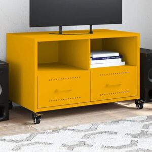 vidaXL 846701 Mustard Yellow TV Cabinet - TV cabinet vidaXL 846701 Mustard Yellow TV Cabinet - TV cabinet