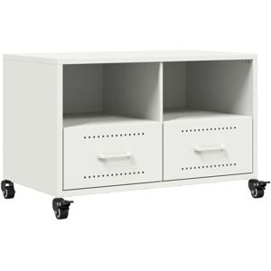 vidaXL 846703 Hvitt Stål TV-skap - TV-stativ og Medieenhet vidaXL 846703 Hvitt Stål TV-skap - TV-stativ og Medieenhet