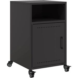 vidaXL Noptieră 846716 Oțel Negru - Noptieră vidaXL Noptieră 846716 Oțel Negru - Noptieră