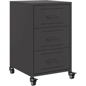 vidaXL 846728 Noptieră - Negru - Nightstand vidaXL 846728 Noptieră - Negru - Nightstand
