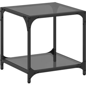 vidaXL Coffee Table with Glass Top Steel - Coffee Table vidaXL Coffee Table with Glass Top Steel - Coffee Table