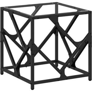 vidaXL Coffee Table with Glass Top - Steel - 40x40x41 cm vidaXL Coffee Table with Glass Top - Steel - 40x40x41 cm