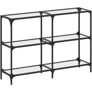 vidaXL Transparent Glass Console Table - 118.5x30x81 cm vidaXL Transparent Glass Console Table - 118.5x30x81 cm