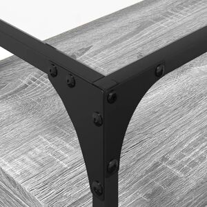 vidaXL Grey Sonoma TV Cabinet with Glass Top - TV cabinet vidaXL Grey Sonoma TV Cabinet with Glass Top - TV cabinet