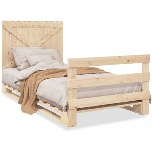 vidaXL Sengekarm med hodegjerde 100x200 cm Massivt furu vidaXL Sengekarm med hodegjerde 100x200 cm Massivt furu