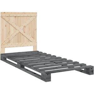 Vidaxl Pine Wood Bed Frame - Rustic 200x90cm Vidaxl Pine Wood Bed Frame - Rustic 200x90cm