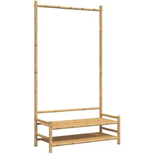 vidaXL Bambus Kleiderständer mit Ablagen - 103x40x183 cm vidaXL Bambus Kleiderständer mit Ablagen - 103x40x183 cm