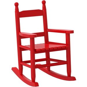 vidaXL Poplar Wood Rocking Chair - Child Safe Indoor Outdoor vidaXL Poplar Wood Rocking Chair - Child Safe Indoor Outdoor