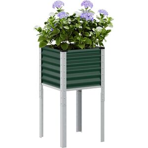 vidaXL Garden Planter - Steel Weather-Resistant - 45x45x88 cm vidaXL Garden Planter - Steel Weather-Resistant - 45x45x88 cm