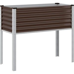 vidaXL Garden Planter 100x41x90 cm Weathering Steel - Garden Planter vidaXL Garden Planter 100x41x90 cm Weathering Steel - Garden Planter