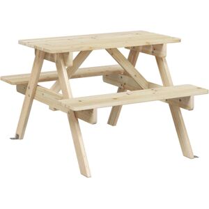 Mesa exterior VidaXL - natural, 4008983, para niños Mesa exterior VidaXL - natural, 4008983, para niños