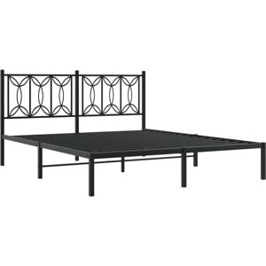 vidaXL Metal Bed Frame - Durable, Black, 160x200cm - Bed Frame vidaXL Metal Bed Frame - Durable, Black, 160x200cm - Bed Frame