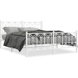 vidaXL Steel Bed Frame with Headboard - Bed Type vidaXL Steel Bed Frame with Headboard - Bed Type