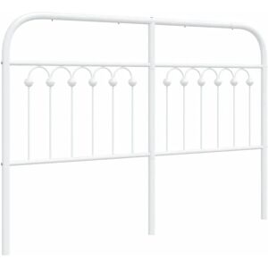 vidaXL White 135cm Metal Headboard - Headboard vidaXL White 135cm Metal Headboard - Headboard