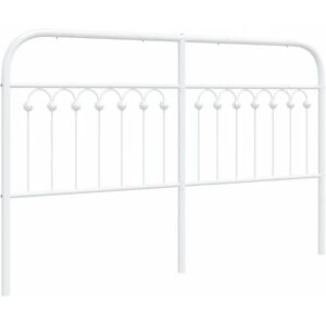 vidaXL White 150 cm Metal Headboard - Headboard vidaXL White 150 cm Metal Headboard - Headboard