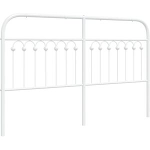 vidaXL Metal Headboard White 160 cm - Headboard vidaXL Metal Headboard White 160 cm - Headboard