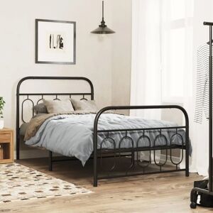 vidaXL Metal Bed Frame with Headboard & Footboard - Bed Frame vidaXL Metal Bed Frame with Headboard & Footboard - Bed Frame