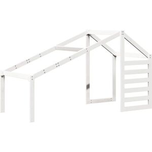 vidaXL Kids' Bed Roof Canopy White 198x87x113 cm Solid Wood Pine - Kids' Bed Roof Canopy vidaXL Kids' Bed Roof Canopy White 198x87x113 cm Solid Wood Pine - Kids' Bed Roof Canopy