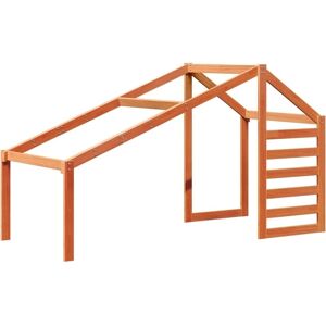 vidaXL Kids' Bed Roof Canopy Wax Brown 198x87x113 cm Solid Wood Pine - Kids Bed Cover vidaXL Kids' Bed Roof Canopy Wax Brown 198x87x113 cm Solid Wood Pine - Kids Bed Cover