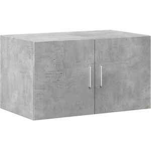 vidaXL Wall Cabinet Concrete Grey 70x42.5x40 cm Engineered Wood - Wall Mount Bathroom Shelf Storage vidaXL Wall Cabinet Concrete Grey 70x42.5x40 cm Engineered Wood - Wall Mount Bathroom Shelf Storage