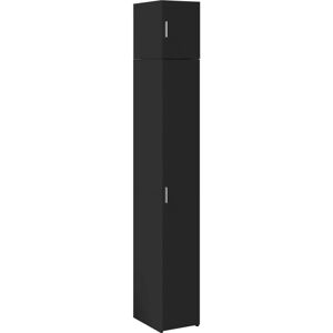 vidaXL Slim Storage Cabinet - Black 30x42.5x225 cm Engineered Wood vidaXL Slim Storage Cabinet - Black 30x42.5x225 cm Engineered Wood