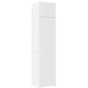 vidaXL Slim Storage Cabinet White 50x42.5x225 cm Engineered Wood - Storage Cabinet vidaXL Slim Storage Cabinet White 50x42.5x225 cm Engineered Wood - Storage Cabinet