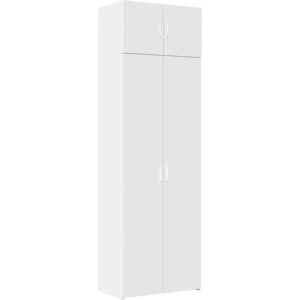vidaXL Storage Cabinet White 70x42.5x225 cm Engineered Wood - Storage Cabinet vidaXL Storage Cabinet White 70x42.5x225 cm Engineered Wood - Storage Cabinet
