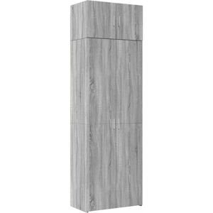 vidaXL Grey Sonoma Storage Cabinet - Engineered Wood - 70x42.5x225 cm vidaXL Grey Sonoma Storage Cabinet - Engineered Wood - 70x42.5x225 cm