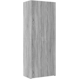 vidaXL Highboard Grey Sonoma 70x42.5x185 cm Engineered Wood - Highboard vidaXL Highboard Grey Sonoma 70x42.5x185 cm Engineered Wood - Highboard
