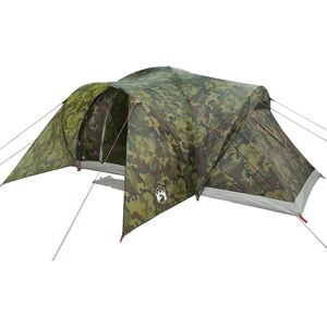 vidaXL Tenda familiar de cúpula 6 pessoas Camuflagem à prova d'água - Tenda familiar vidaXL Tenda familiar de cúpula 6 pessoas Camuflagem à prova d'água - Tenda familiar