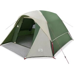 vidaXL Green and Orange Waterproof 4-Person Camping Tent - Cabin vidaXL Green and Orange Waterproof 4-Person Camping Tent - Cabin