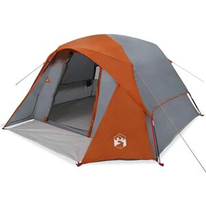 vidaXL Camping Tent Grey and Orange Waterproof - Camping Tent vidaXL Camping Tent Grey and Orange Waterproof - Camping Tent