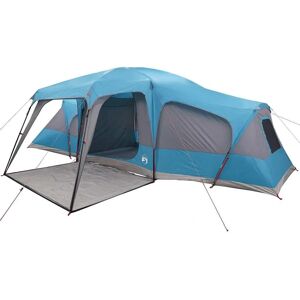 vidaXL Tenda familiar com portão 9 pessoas azul impermeável vidaXL Tenda familiar com portão 9 pessoas azul impermeável