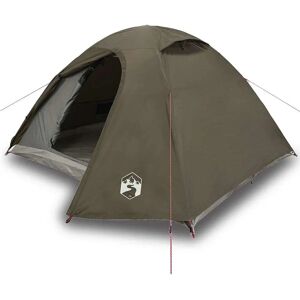 vidaXL Kuppeltelt for 3 personer brun vanntett - Telt vidaXL Kuppeltelt for 3 personer brun vanntett - Telt