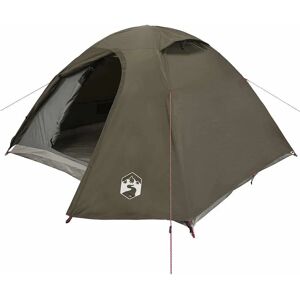 vidaXL castanho 4-pessoas tenda de acampamento - Impermeável e portátil vidaXL castanho 4-pessoas tenda de acampamento - Impermeável e portátil