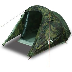 vidaXL Cort de tunel 2 persoane Camuflaj Impermeabil - Cort de camping vidaXL Cort de tunel 2 persoane Camuflaj Impermeabil - Cort de camping