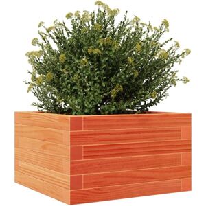 vidaXL Pine Wood Garden Planter Wax Brown 40x40x23 cm - Garden Planter vidaXL Pine Wood Garden Planter Wax Brown 40x40x23 cm - Garden Planter