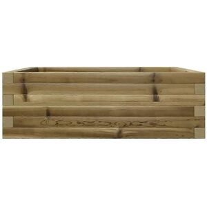 vidaXL Garden Planter - 70x70x23 cm Impregnated Pine Wood Garden Pot vidaXL Garden Planter - 70x70x23 cm Impregnated Pine Wood Garden Pot