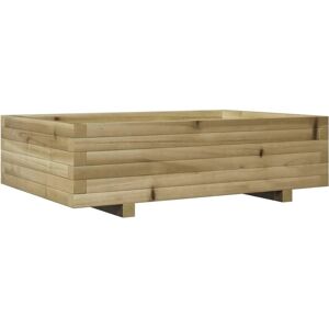 vidaXL Garden Planter 90x60x26.5 cm Impregnated Wood vidaXL Garden Planter 90x60x26.5 cm Impregnated Wood