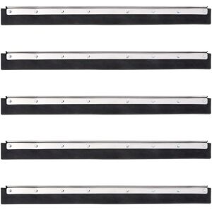 vidaXL Steel Rubber Floor Squeegee Head 5 pcs 55x2x5 cm vidaXL Steel Rubber Floor Squeegee Head 5 pcs 55x2x5 cm