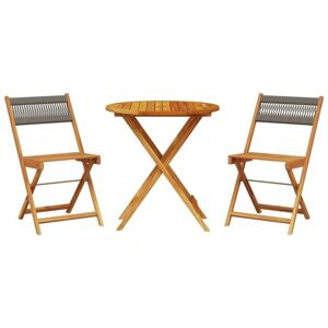 vidaXL 70 x 75 cm Bistro Set - Outdoor Furniture vidaXL 70 x 75 cm Bistro Set - Outdoor Furniture