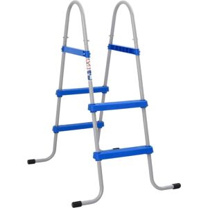 vidaXL Pool Ladder Steel-Plastic Blue - Pool Ladder vidaXL Pool Ladder Steel-Plastic Blue - Pool Ladder