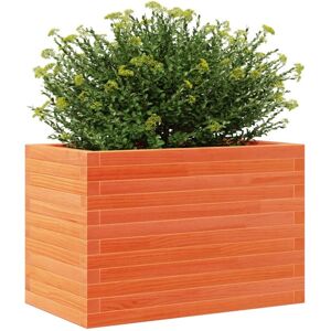 vidaXL Garden Planter Wax Brown 70x40x46 cm Solid Wood Pine - Garden Planter vidaXL Garden Planter Wax Brown 70x40x46 cm Solid Wood Pine - Garden Planter