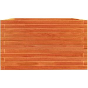 vidaXL Garden Planter Wax Brown 80x80x49.5 cm Solid Wood Pine - Garden Planter vidaXL Garden Planter Wax Brown 80x80x49.5 cm Solid Wood Pine - Garden Planter